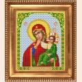 Рисунок на ткани бисером БЛАГОВЕСТ "Пресвятая Богородица Отрада и Утешение" 20х25 см